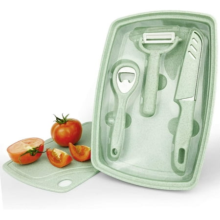 Wheat Straw Kitchen 5pcs Small Set BPA Free Food Safe Wheat straw PP material Dishwasher safe Cutting board Tray Scissors Peeler Fruit knife Travel set Camping set Picnic Dormitory F160186
Wheat Straw Kitchen 5pcs Small Set BPA Free Food Safe Wheat straw PP material Dishwasher safe Cutting board Tray Scissors Peeler Fruit knife Travel set Camping set Picnic Dormitory F160186