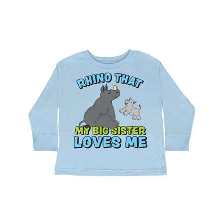 Inktastic Rhino That My Big Sister Loves Me with Cute Rhinos Gift Toddler Boy or Toddler Girl Long Sleeve T-Shirt
Inktastic Rhino That My Big Sister Loves Me with Cute Rhinos Gift Toddler Boy or Toddler Girl Long Sleeve T-Shirt