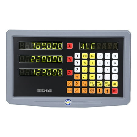 Brrnoo Digital Readout 3 Axis Digital Readout SDS2-3MS 3 Axis DRO Digital Readout For Lathe Milling Machine 100-240V AU Plug
Brrnoo Digital Readout 3 Axis Digital Readout SDS2-3MS 3 Axis DRO Digital Readout For Lathe Milling Machine 100-240V AU Plug