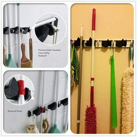 Gaiseeis 3 Position 4 Hooks Mop And Holder Rack Wall Mounted Mop Rack With Accessories For Home Kitchen Bathroom Tool as show
Gaiseeis 3 Position 4 Hooks Mop And Holder Rack Wall Mounted Mop Rack With Accessories For Home Kitchen Bathroom Tool as show