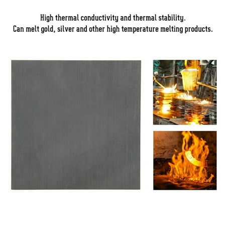1pcs 4*100*100mm 99.99% Pure Graphite Electrode Rectangle Plate Sheet