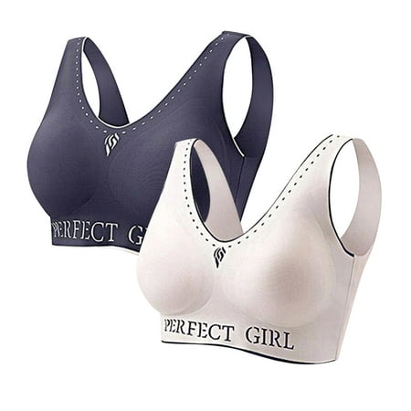 Plus Size Bras for Women Latex Ice Trackless Vest 2 Pcs Sleep Silk Support Bra for Women Full Coverage and Lift Black L
Plus Size Bras for Women Latex Ice Trackless Vest 2 Pcs Sleep Silk Support Bra for Women Full Coverage and Lift Black L