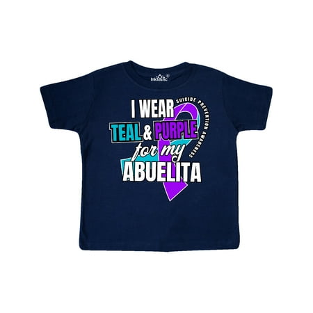 Inktastic Suicide Prevention I Wear Teal and Purple for My Abuelita Gift Toddler Boy or Toddler Girl T-Shirt
Inktastic Suicide Prevention I Wear Teal and Purple for My Abuelita Gift Toddler Boy or Toddler Girl T-Shirt