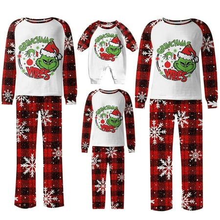 TKing Fashion Grinch Christmas Pajamas Set Soft Comfy Matching Family Christmas Pajamas Pants Christmas Family Clothes for Women Christmas Gift for Family Baby 9 Months
TKing Fashion Grinch Christmas Pajamas Set Soft Comfy Matching Family Christmas Pajamas Pants Christmas Family Clothes for Women Christmas Gift for Family Baby 9 Months