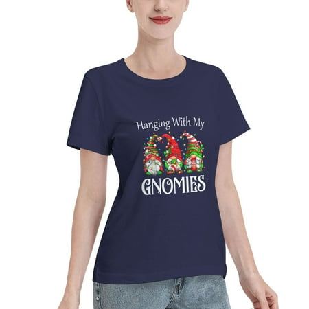 Funny Christmas Gnome Hanging With My Gnomies Family Pajamas T-Shirt