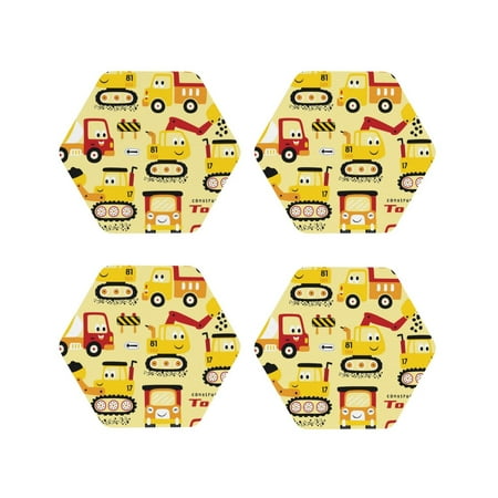 Leather Coasters with Heat-resistant for Drinks Funny Construction Vehicles -标题2 Hexagon
Leather Coasters with Heat-resistant for Drinks Funny Construction Vehicles -标题2 Hexagon