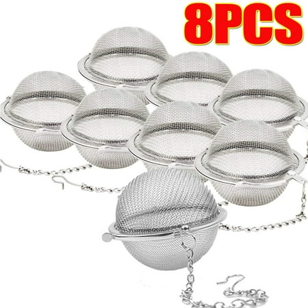 Stainless Steel Mesh Tea Infuser Tea Ball Tea Strainer Tea Diffuser Tea Steeper for Filtering Tea(8PCS)
Stainless Steel Mesh Tea Infuser Tea Ball Tea Strainer Tea Diffuser Tea Steeper for Filtering Tea(8PCS)