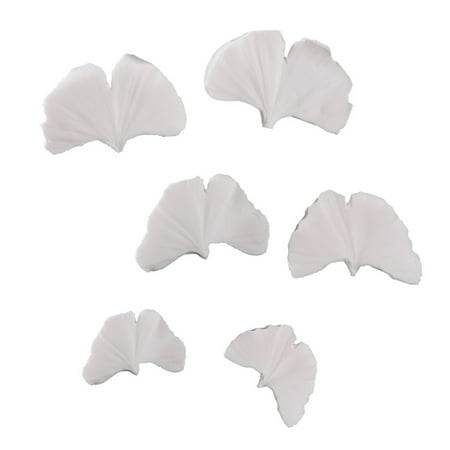 GHOONEY Set of 6 Fondant Cake Silicone Material Mold Simulated 3D Ginkgo Leaf Shape Mold
GHOONEY Set of 6 Fondant Cake Silicone Material Mold Simulated 3D Ginkgo Leaf Shape Mold