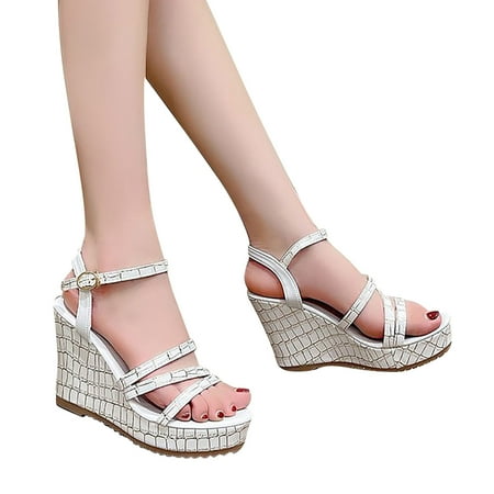 ZHAGHMIN Casual Wedge Women S Sandals Hollow Belt Buckle Thick Bottom Roman Shoes Summer Fashion Pu Leather Platform Sandals for Women White Size7.5
ZHAGHMIN Casual Wedge Women S Sandals Hollow Belt Buckle Thick Bottom Roman Shoes Summer Fashion Pu Leather Platform Sandals for Women White Size7.5