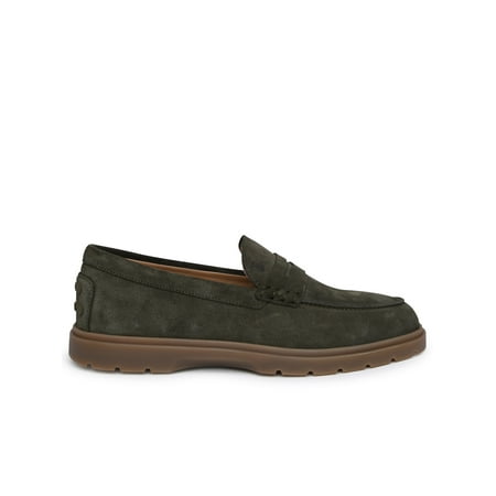 Tod s Man Green Suede Loafers