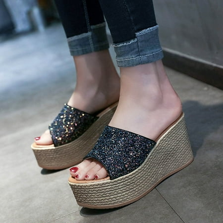 Pkeoh Slippers For Women Womens Slippers Women Dressy Comfy Platform Casual Shoes Summer Beach Travel Slipper Flip Flops Cow Slippers Black
Pkeoh Slippers For Women Womens Slippers Women Dressy Comfy Platform Casual Shoes Summer Beach Travel Slipper Flip Flops Cow Slippers Black