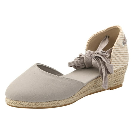 GYUJNB Wedge Sandals for Women Comfortable Women Shoes Fashionable Wedge Strappy Sandals Classic Strappy Thick Heel Sandals Size 7.5
GYUJNB Wedge Sandals for Women Comfortable Women Shoes Fashionable Wedge Strappy Sandals Classic Strappy Thick Heel Sandals Size 7.5