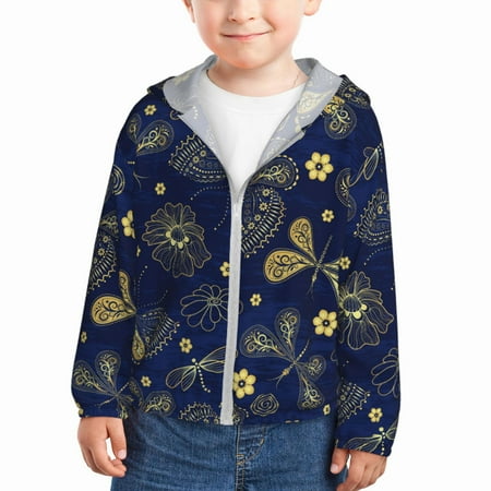 Lukts Vintage Golden Butterfly Print Children s Long-Sleeved Sun Protection Clothing Hooded Sweatshirts for Boys and Girls Outdoor Sports-4 Years
Lukts Vintage Golden Butterfly Print Children s Long-Sleeved Sun Protection Clothing Hooded Sweatshirts for Boys and Girls Outdoor Sports-4 Years