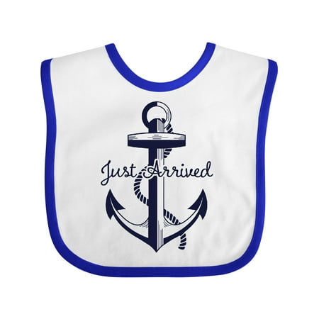 Inktastic Just Arrived Anchor Gift Baby Boy or Baby Girl Bib