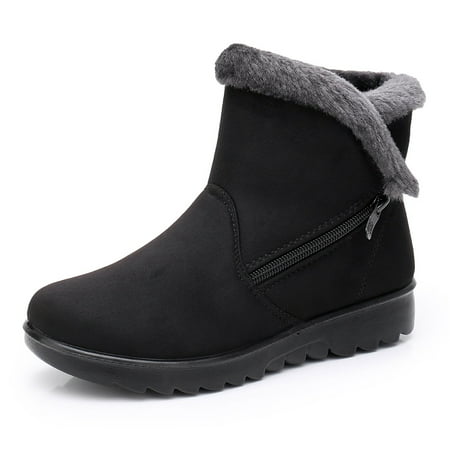 Women Snow Boots Winter Shoes Faux Fur Lined Warm Comfortable Anti Slip Booties with Zippers
Women Snow Boots Winter Shoes Faux Fur Lined Warm Comfortable Anti Slip Booties with Zippers