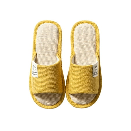 Woobling Mens Home Slipper Open Toe House Slippers Slip On Slides Indoor Outdoor Bedroom Shoes Casual Slide Sandals Flat Lightweight Yellow 5.5-6
Woobling Mens Home Slipper Open Toe House Slippers Slip On Slides Indoor Outdoor Bedroom Shoes Casual Slide Sandals Flat Lightweight Yellow 5.5-6
