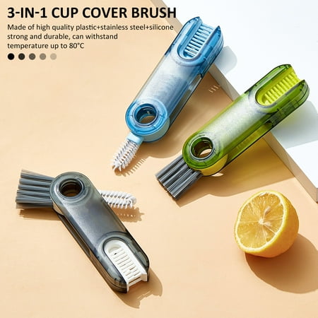 Retrok 3Pcs Multifunctional Cleaning Brush Bottle Cap Detail Brush Straw Cleaner Tools 3 in 1 Multi-use Bottle Lid Groove Cleaning Brush Silicone U-Shaped Brush for Cleaning Water Bottles
Retrok 3Pcs Multifunctional Cleaning Brush Bottle Cap Detail Brush Straw Cleaner Tools 3 in 1 Multi-use Bottle Lid Groove Cleaning Brush Silicone U-Shaped Brush for Cleaning Water Bottles