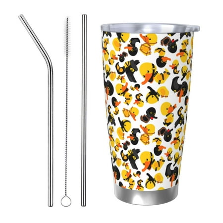 Qekee Duck In Black Suit1 Print 20OZ Car Cup Stainless Steel Vacuum Insulated Tumbler Tumbler Cup With Lid And Straw Travel Coffee Mug-Straw Three-piece Set
Qekee Duck In Black Suit1 Print 20OZ Car Cup Stainless Steel Vacuum Insulated Tumbler Tumbler Cup With Lid And Straw Travel Coffee Mug-Straw Three-piece Set