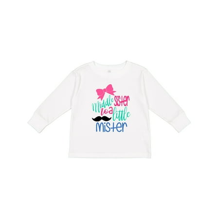 Inktastic Middle Sister to a Little Mister Gift Toddler Toddler Girl Long Sleeve T-Shirt
Inktastic Middle Sister to a Little Mister Gift Toddler Toddler Girl Long Sleeve T-Shirt
