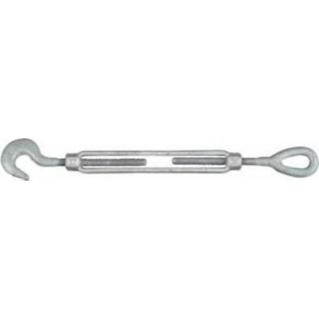 3/8 x 6 Galvanized Hook & Eye Turnbuckle For Use In Marine