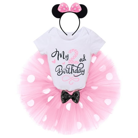 IBTOM CASTLE Baby Girls 1st Birthday Outfit Mini Polka Dots Romper Tutu Dress Mouse Headband Princess Skirt Set for Kids Photo Shoot 2 Years Pink
IBTOM CASTLE Baby Girls 1st Birthday Outfit Mini Polka Dots Romper Tutu Dress Mouse Headband Princess Skirt Set for Kids Photo Shoot 2 Years Pink
