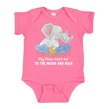Inktastic My Noni Loves Me to the Moon and Back Elephant Family Gift Baby Boy or Baby Girl Bodysuit
Inktastic My Noni Loves Me to the Moon and Back Elephant Family Gift Baby Boy or Baby Girl Bodysuit
