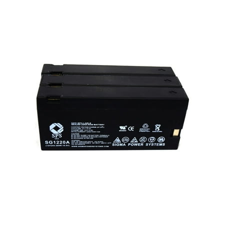 SPS Brand 12V 2Ah Replacement Battery for General Electric CG-700 (Camcorder Battery) ( 3 PACK)