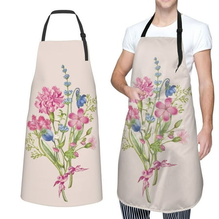 XMXT 1 Pcs Waterproof Kitchen Cooking Apron Pink Lovely Bouquet Adjustable Aprons for Women Men with Pockets
XMXT 1 Pcs Waterproof Kitchen Cooking Apron Pink Lovely Bouquet Adjustable Aprons for Women Men with Pockets