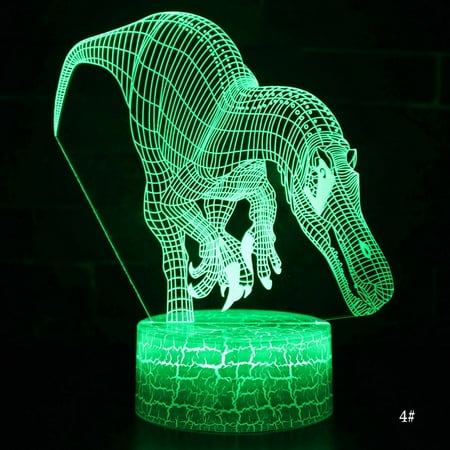 Hododo 3D Dinosaur illusions Night Light Remote & Touch 7 / 16 Color Change LED Table Desk Lamp Kids Xmas Gift Home Decoration
Hododo 3D Dinosaur illusions Night Light Remote & Touch 7 / 16 Color Change LED Table Desk Lamp Kids Xmas Gift Home Decoration