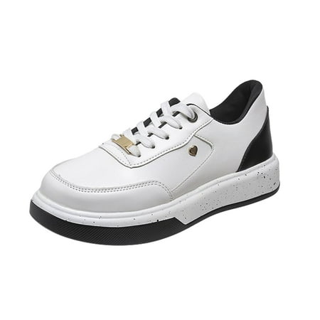 ZIZOCWA Leather Lace Up Women S Casual Shoes Comfortable Thick Soled Walking Running Sports Shoes Non-Slip Flat Bottom Workout Shoes Black Size40
ZIZOCWA Leather Lace Up Women S Casual Shoes Comfortable Thick Soled Walking Running Sports Shoes Non-Slip Flat Bottom Workout Shoes Black Size40