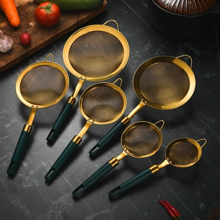 Hadanceo Flour Sieve Extended Spoon Handle Comfortable Grip Filter Residue Stainless Steel Kitchen Single Hook Mesh Drain for Home
Hadanceo Flour Sieve Extended Spoon Handle Comfortable Grip Filter Residue Stainless Steel Kitchen Single Hook Mesh Drain for Home
