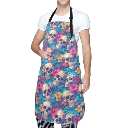 Kdxio Skull blue leaf Apron with Pockets Adjustable Kitchen Aprons for Men Women Waterproof Aprons for Cooking Drawing Crafting Baking Household Cleaning
Kdxio Skull blue leaf Apron with Pockets Adjustable Kitchen Aprons for Men Women Waterproof Aprons for Cooking Drawing Crafting Baking Household Cleaning