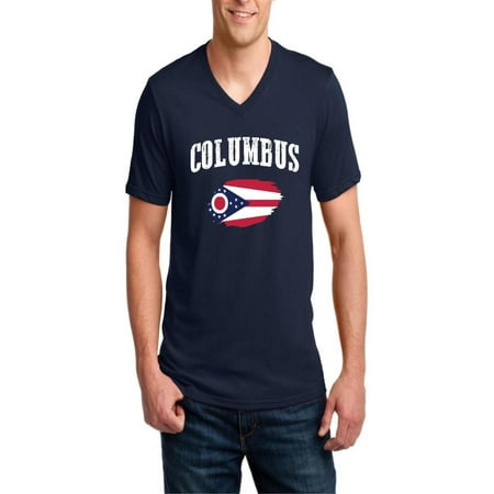 Columbus Ohio Men's V-Neck Short Sleeve T-Shirt