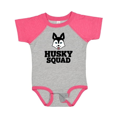 Inktastic Dog Husky Squad Gift Baby Boy or Baby Girl Bodysuit