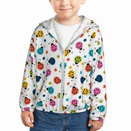 Lukts Ladybugs And Flowers Print Children s Long-Sleeved Sun Protection Clothing Hooded Sweatshirts for Boys and Girls Outdoor Sports-18 Months
Lukts Ladybugs And Flowers Print Children s Long-Sleeved Sun Protection Clothing Hooded Sweatshirts for Boys and Girls Outdoor Sports-18 Months