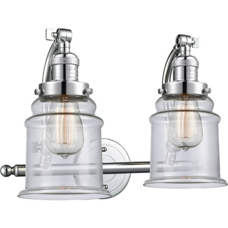 Polished Chrome Tone Bathroom Vanity 18 Wide Clear Glass Steel/Cast Brass Medium Base LED 2 Light Fixture
Polished Chrome Tone Bathroom Vanity 18 Wide Clear Glass Steel/Cast Brass Medium Base LED 2 Light Fixture