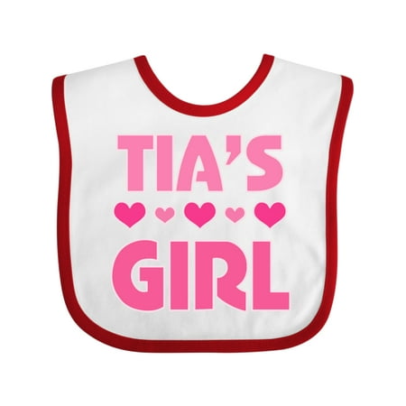 Inktastic Tia Girls for Niece Gift Baby Girl Bib