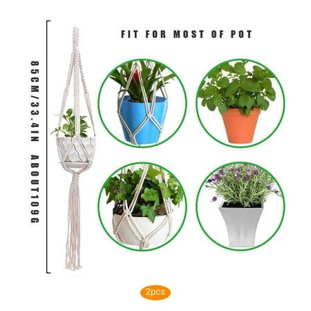 2PCS Flower Pot Hanger Indoor Outdoor Plants Hanging Basket Cotton Rope Plant Pot Holder
2PCS Flower Pot Hanger Indoor Outdoor Plants Hanging Basket Cotton Rope Plant Pot Holder