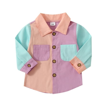 XNHOU Toddler Boy Girls Shirt Jacket Fashion Cute Button Down Long Sleeve Patchwork Colour Soft Outer 2024 Winter Warm Tops 2-3 Years
XNHOU Toddler Boy Girls Shirt Jacket Fashion Cute Button Down Long Sleeve Patchwork Colour Soft Outer 2024 Winter Warm Tops 2-3 Years