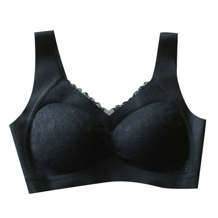 Zuwimk Bras For Women No Underwire Women s Wirefree Wireless Plus Size Lace Minimizer Bra Black XXL
Zuwimk Bras For Women No Underwire Women s Wirefree Wireless Plus Size Lace Minimizer Bra Black XXL