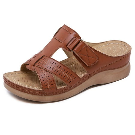 Women s Wedge Slip On Sandal Anti-Slip Function Of Crossed Uppers Women s Daily Leisure Use Brown 40
Women s Wedge Slip On Sandal Anti-Slip Function Of Crossed Uppers Women s Daily Leisure Use Brown 40