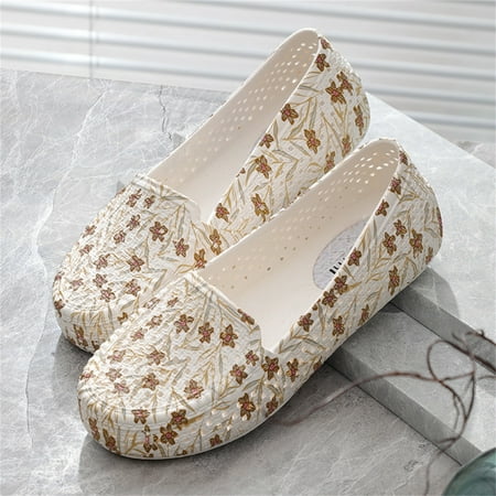 Women Shoes Flat Bottom Casual Breathable Hollow Casual Shoes Soft Bottom Baotou Mother Shoes Beach Floral Hollow Shoes
Women Shoes Flat Bottom Casual Breathable Hollow Casual Shoes Soft Bottom Baotou Mother Shoes Beach Floral Hollow Shoes