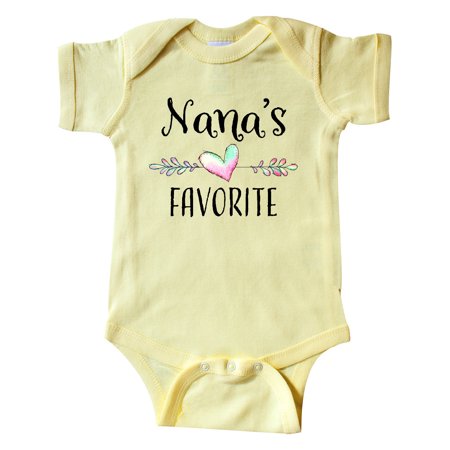 Inktastic Nana s Favorite- Heart Grandchild Gift Baby Boy or Baby Girl Bodysuit
Inktastic Nana s Favorite- Heart Grandchild Gift Baby Boy or Baby Girl Bodysuit