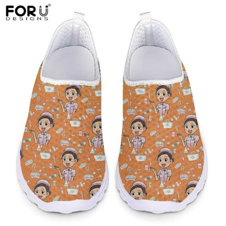 FORUDESIGNS Cartoon Nurse Caring Pattern Loafers for Ladies Shoes Air Mesh Sneakers Shoe Summer Women s Slip-on Flats Mujer
FORUDESIGNS Cartoon Nurse Caring Pattern Loafers for Ladies Shoes Air Mesh Sneakers Shoe Summer Women s Slip-on Flats Mujer