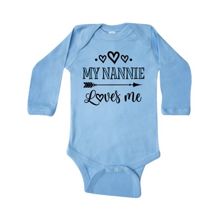 Inktastic My Nannie Loves Me Granddaughter Gift Baby Boy or Baby Girl Long Sleeve Bodysuit
Inktastic My Nannie Loves Me Granddaughter Gift Baby Boy or Baby Girl Long Sleeve Bodysuit