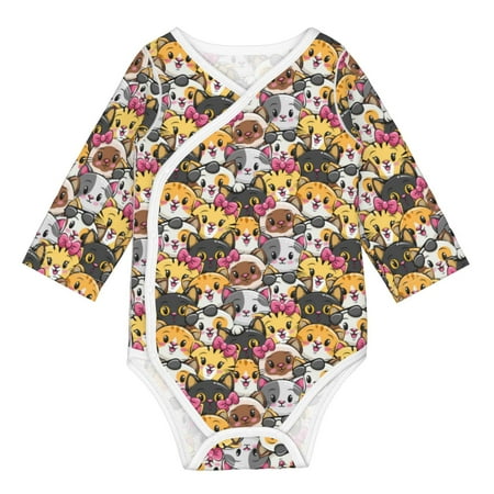 Coaee Cute Cat Cartoon for Soft Cotton Baby Long-Sleeve Bodysuit Girls Boys Bodysuit Romper
Coaee Cute Cat Cartoon for Soft Cotton Baby Long-Sleeve Bodysuit Girls Boys Bodysuit Romper