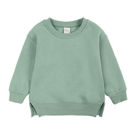 BULLPIANO Toddler Baby Boys Girls Crewneck Sweatshirt Kids Solid Color Long Sleeve Fleece Lined Tops
BULLPIANO Toddler Baby Boys Girls Crewneck Sweatshirt Kids Solid Color Long Sleeve Fleece Lined Tops