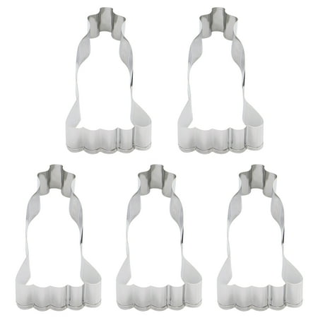 5Pcs Evening Dress Shaped Cookies Mold Stainless Steel Baking Molds Baking Supplies Silver
5Pcs Evening Dress Shaped Cookies Mold Stainless Steel Baking Molds Baking Supplies Silver
