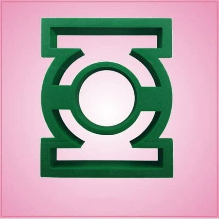 Green Hero Cookie Cutter 3.5 inches tall 2.75 inches wide
