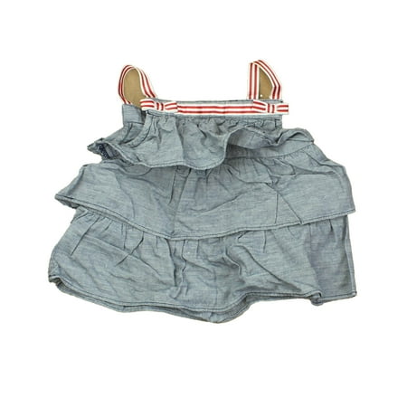 Pre-owned Gymboree Girls Blue | White | Red Blouse size: 6-12 Months